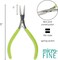 The Beadsmith Micro Mini Flat Nose Pliers with Springs - 5" Length